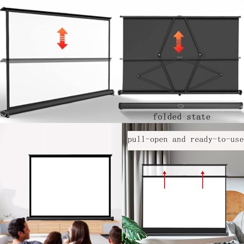Pantalla Manual Proyector 50" 16:9 Plegable Portátil miniatura 4