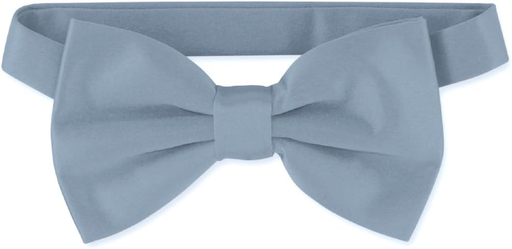 Men's Dress Vest Bow Tie Set Solid Color Bow Tie Vests for Suit or Tuxedo - Image 3