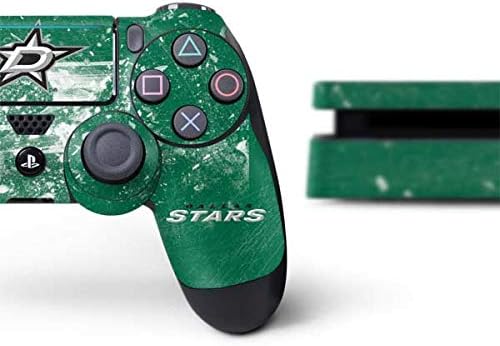 Skinit Decal Gaming Skin Compatible with PS4 Slim Bundle - Officially Licensed NHL Dallas Stars Frozen Design