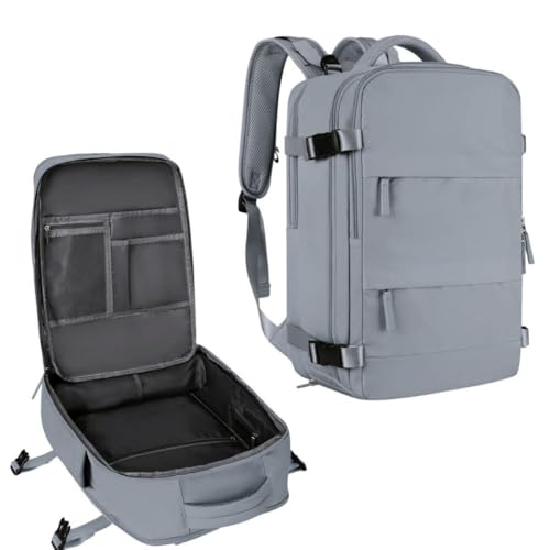 Mochila Executiva de Viagem Grande Masculina Feminina Notebook (Cinza)