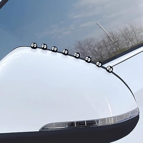28 PCS Cute Soot Sprites Rearview Mirror Accessories for Interior Decoration Dashboard Ornament Funny Gifts for Car Mirror Decors