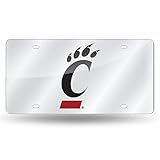 NCAA Cincinnati Bearcats Lasergeschnittene Autoanhänger, Silber