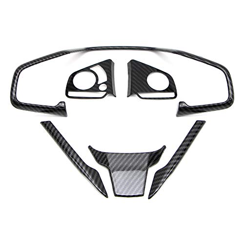 Dreamseek Steering Wheel Cover Strip Trim for 10th Gen Honda Civic 2016 2017 2018 2019 2020 2021 Interior Steering Wheel Decoration Sticker Carbon Fiber Style