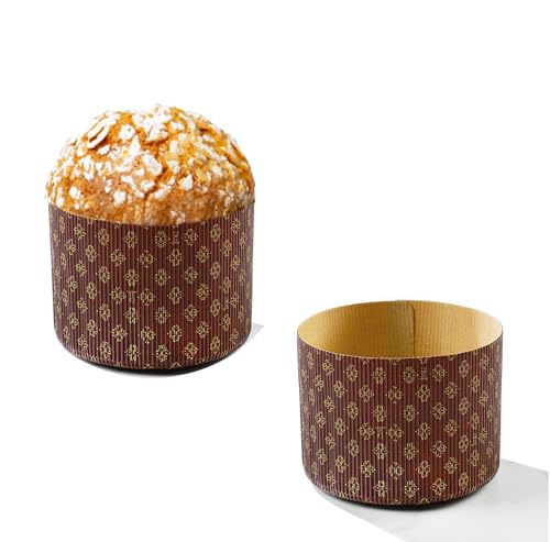 Pastry Chef's Boutique Deluxe Corrugated Panettone Paper Pan Mold - Small - 500gr - 5-1/4