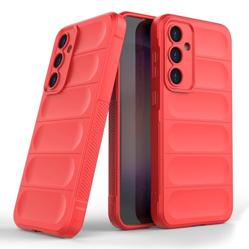 Image of Amazon Brand-Solimo Mobile Cover for Samsung Galaxy S24 5G | Full Camera Protection | Liquid Silicon Case | Flexible Bumper Case for Samsung Galaxy S24 5G (Red)