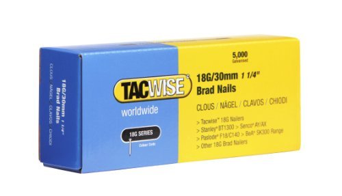 Image of 5000 Tacwise 18 Guage 30mm Brad Nails Galvanised for Nail Guns 18G - 0397