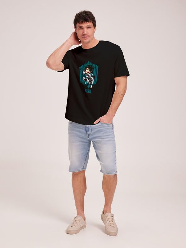 Image of JUARI BE A GENTLEMAN Men's Printed Cotton T-Shirt - Round Neck, Regular Fit, Soft & Comfortable - Trendy Casual Half Sleeve T-Shirt for Everyday Wear - Stylish & Breathable Fabric for All-Day Comfort