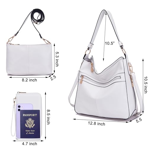 Image of Women Large Crossbody Bags Ladies Satchel Shoulder Handbags Purse and Wallet Set for Women Totes Hobo Purses