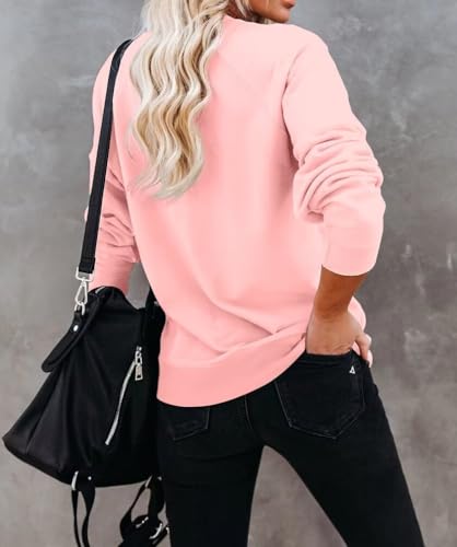 Image of Dressmine Womens USA Shirt Casual Long Sleeve Graphic Tees Knit Crew Neck Sweatshirts Loose Pullover