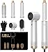 Hair Styler Set Hairstyler 5 in 1 Haarstyler, Airstyler föhn 5 in 1 Mit Rundbürstenföhn Haarstyler Warmluftbürste Föhn Lockenstab Luft Thermal Brush Für Glätten, Trocknen, Volumen, Locken
