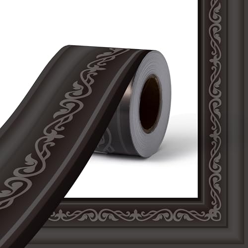 BeYumi Black Frame Border Trim - 65ft Back to School Black Frame Straight Rolled Border Trim Classic Photo Paint Picture Borders Bulletin Board Set School Classroom Office Chalkboard Wall Party Decor