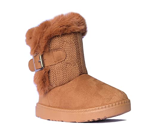 Image of REDVOLUTION SnowStar Snow Boots for Kids - Warm Winter Boots with Snowflake Print for Toddlers & Little Kids