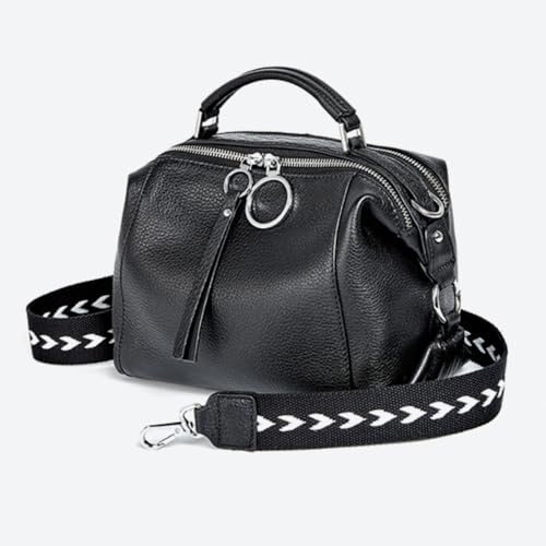 zency Women Soft Leather Crossbody Purses Elegant Boston Pillow Bag2