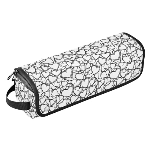 Bolsa de viaje para herramientas de cabello Abstract Chaotic Marble, tapete resistente al calor para planchas, rizadores y cuidado capilar, organizador portátil miniatura 1