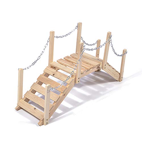 Mardili Art Decoration Painting Barden Bridge for home, garden backyard, Natural, 40 inches