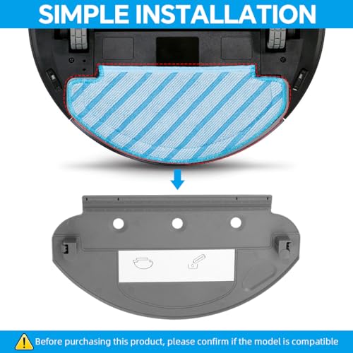 Image of HASTHIP Replacement Mop Plate Holder for ECOVACS Ozmo Vacuum Cleaner, Universal Replacement Mop Cloth Plate Holder for ECOVACS Ozmo 920 /950 / T5 Vacuum Cleaner
