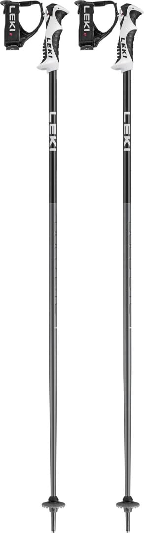 LEKI Bold Lite S Junior 2025 Bâtons de ski Anthracite/noir/blanc
