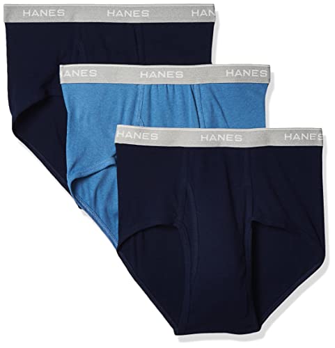 Catálogo de Ropa para Caballero los 10 mejores. 45 Hanes, Trusa Caballero 3 Piezas, M, Azul Marino/Azul/Gris
