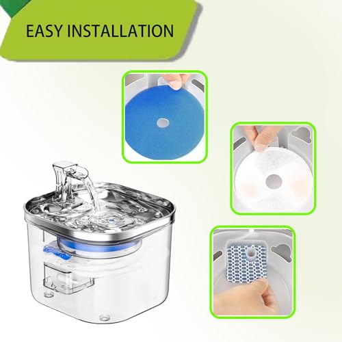 Filtros para fuente de agua para gatos Delapan 4 pack miniatura 5