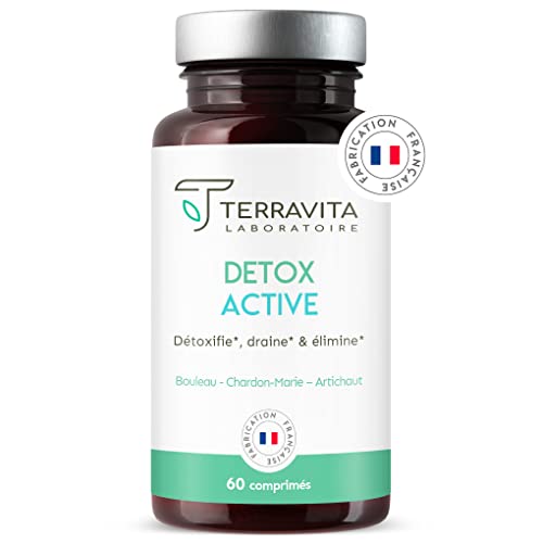 DETOX ACTIVE | Chardon-Marie + Desmodium + Artichaut + Bouleau | Detox Foie & Colon | Élimination Rapide et Naturelle des Toxines | Booster d’Energie | 60 Gélules Vegan | Made in France | Terravita Cover