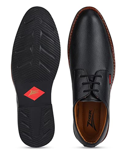 Image of Zixer Synthetic Leather Mens Formal Shoes || Office Formal Shoes Men Stylish|| Formal Shoes for Men Patent Leather Lace Up Party Formal Shoe
