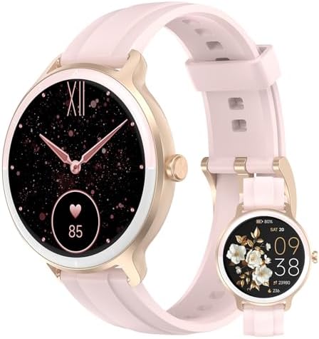 Smart Watches for Women Men 1.27" HD Fitness Tracker with Heart R...