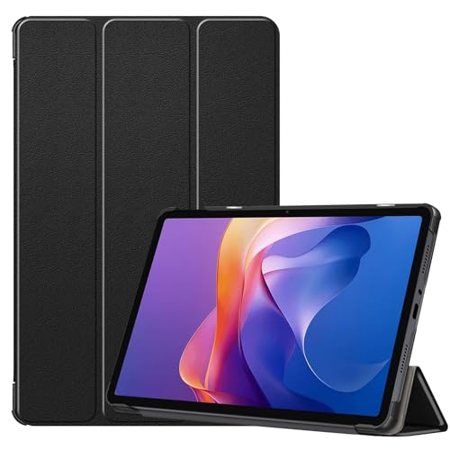 YRH für Redmi Pad 2 Hülle 11 Zoll 2025, Ultra dünn Leather Stand Cover for Tabletten Xiaomi Redmi Pad 2 4G (Schwarz)