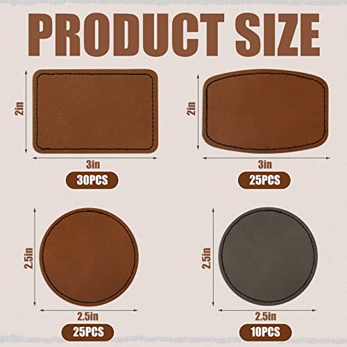 90Pcs Leather Hat Patch, Leather Hat Patches Blank Faux Leather Patches For Hats With Adhesive For Clothing Hats Backpacks Fabric Repair Sewing Supplies (80 Yellow + 10 Gray) #TOP1