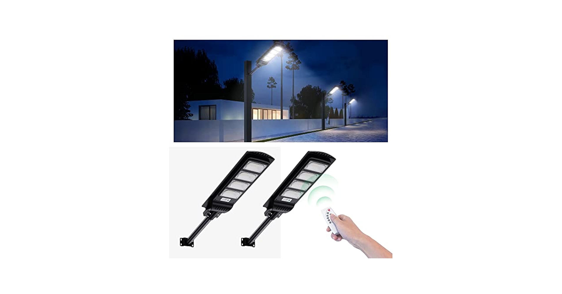 Amazon.co.jp : ソーラー街灯 屋外 【2個パック】駐車場ライト