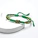 HARACRAFT Brazil Infinity String Bracelet, Brazilian Proud, Forever Country Flag Color Tibetan Bracelet, Surfer Wrap Bracelet for Men, Women, Forever Friendship, Lucky and Protection (Brazil)