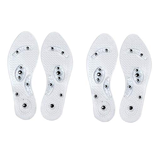Umiwe Magnetic Therapy Massage Insole, Breathable Health Foot Acupressure Gel Magnet Massage Shoe Pads, Relax Muscles,Improve Blood Circulation,Fight Against Plantar Fasciitis for Men Women