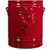 MosJos Kitchen Utensil Holder for Countertop - Large 7” Rustic Ceramic Utensil Crock - Dishwasher-Friendly Rooster Cooking Utensil Organizer Caddy for Farmhouse Kitchen Decor .red MosJos Kitchen Utensil Holder for Countertop - Large 7” Rustic Ceramic Utensil Crock - Dishwasher-Friendly Rooster Cooking Utensil Organizer Caddy for Farmhouse Kitchen Decor .red