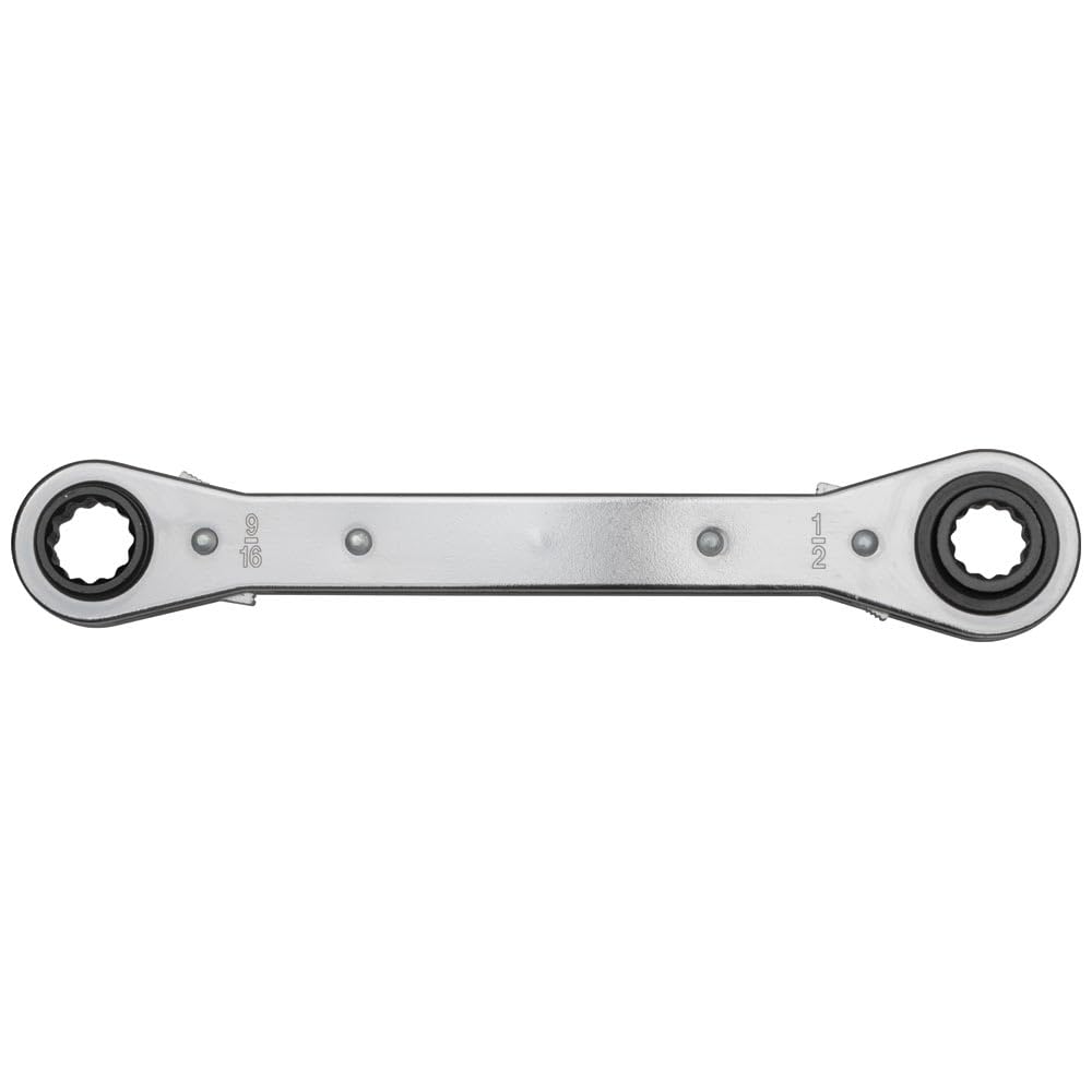 Klein Tools KT223X4 Lineman's Ratcheting 4-in-1 Box Wrench, Made in USA, 1/2-, 9/16-, 5/8-, and 3/4-Inch Sockets - Image 2