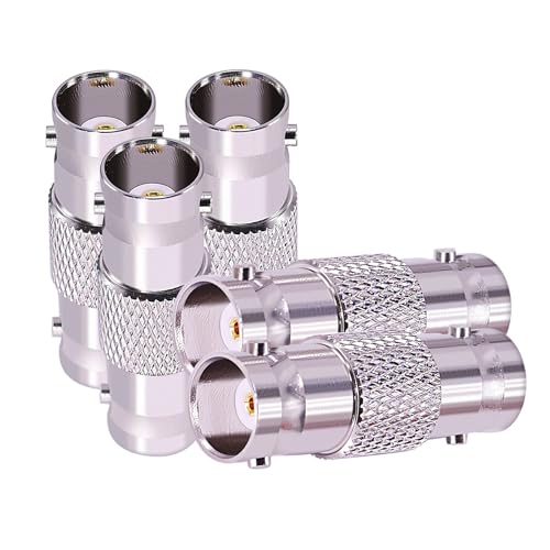 CNARIO Adaptadores BNC hembra para cable coaxial 2 piezas miniatura 1