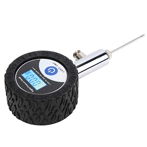 Digitales Balldruckmessgerät, Metallball-Luftdruckmessgerät mit Digitalanzeige, Mini-Handfußball-Barometer für Basketball, Fußball, Volleyball
