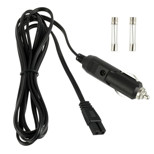 HUAREW 12V 10A DC Kühlbox KFZ Ersatzkabel, 2m Zigarrenstecker Stromkabel Kabel für Auto Kühlbox Mini Kühlschrank Mobicool HUAREW 12V 10A DC Kühlbox KFZ Ersatzkabel, 2m Zigarrenstecker Stromkabel Kabel für Auto Kühlbox Mini Kühlschrank Mobicool