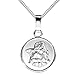 Produktbild JEVELION Halskette Schutzengel Engel-Anhänger Silber-Anhänger 925 Sterling Silber für Damen, Herren und Kinder als Kettenanhänger + Schmuck-Etui mit Halskette
