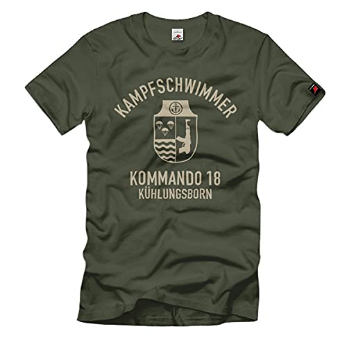 T-shirt Commando 18 nageur de combat NVA DDR KSK couleur olive taille XXXL
