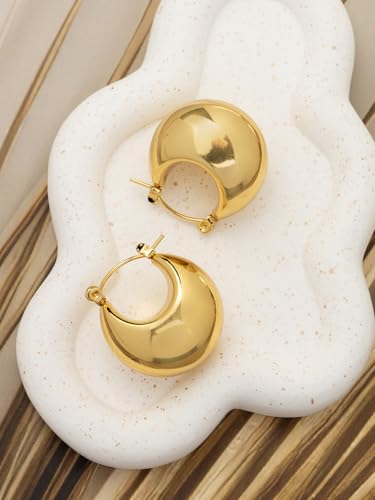 Image of Scintillare by Sukkhi Excellent Stainless Steel Round Hoop Earring Jewellery for Women & Girls|Anti Tarnish Jewellery|Gifts for Wife Girlfriend Mother Sister