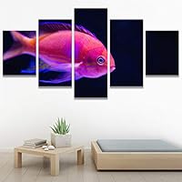 SIGNWIN 5 Panel Canvas Wall Art Peaceful Seas for Home Decorations Ready to Hang - 60