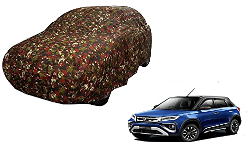 Image of Auto Hub Car Cover Compatible with Urban Cruiser with Weather Proof, Triple Stitched, Urban Cruiser Car Cover Jungle Look