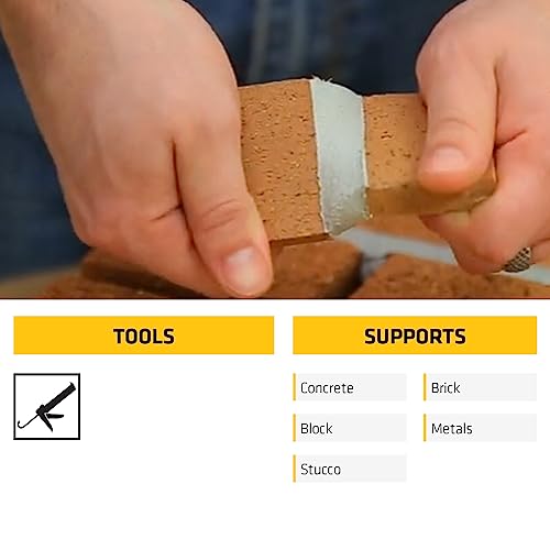 Image of Sikaflex Mortar Fix, Limestone, Polyurethane sealant for Repairing Damaged Mortar, Joints and Gaps. Sealing Mortar Cracks 10.1 fl. oz Cartridge (Pack of 2)