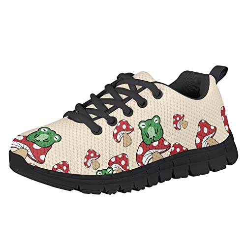 Yzaoxia Sneakers for Girls Boys Black Sole Sneakers Casual Breathable Running Shoes Lightweight Kids Tennis Shoes Non-Slip Child Shoes Size 11-5