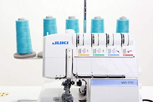 Juki Mo-735N Serger Overlock Machine 5-Thread W/Cover Hem Stitch | Newest Version W/Led Lighting #TOP2