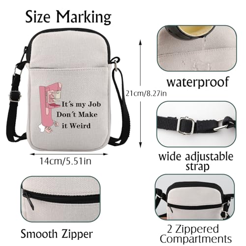 JNIAP Mammography Gift It’s My Job Don’t Make it Weird Crossbody Bag Mammo Tech Gift3