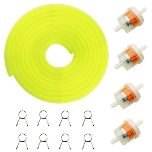 Image of PRO BAT 5mm 3 /16'' ID Motorcycle Gas Fuel Line Fuel Vent Line for ATV Dirt Bike Go Kart Moped Pocket Bike 118'' Yellow