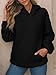 Kenhansion Women's Lightweight Quilted Textured Hoodies Sweatshirt Fashion Casual Long Sleeve Warm Pullover Tops Fall Coats (Black,XX-Large)