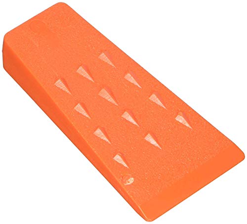 5.5” Spiked Felling Wedge with Barbs – Orange Color Double Taper Block for Small to Medium Diameter Trees – Chainsaw Accessory, Lumberjack Essentials, Wood Cutting, Arborists Supplies - USA Made