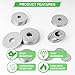 110 Pcs 304 Stainless Steel Metal Flat Washers for Screws and Bolts, Fender Washers Assortment Kit (12 Sizes M3-M12) for Automotive, Industrial & Home Use