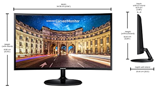 Samsung-24-inch598cm-FHD-1800R-Curved-Monitor-VA-Panel-Slim-Design-AMD-FreeSync-Flicker-Free-HDMI-Audio-Ports-LC24F390FHWXXL-Black
